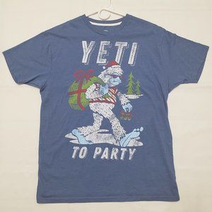 YETI TO PARTY! T-Shirt SASQUATCH Holiday Time Large
